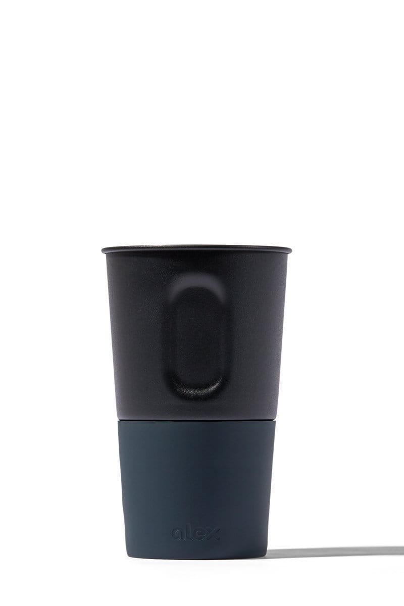 Pint Cup - 16oz Bottle Opener Cup In Black