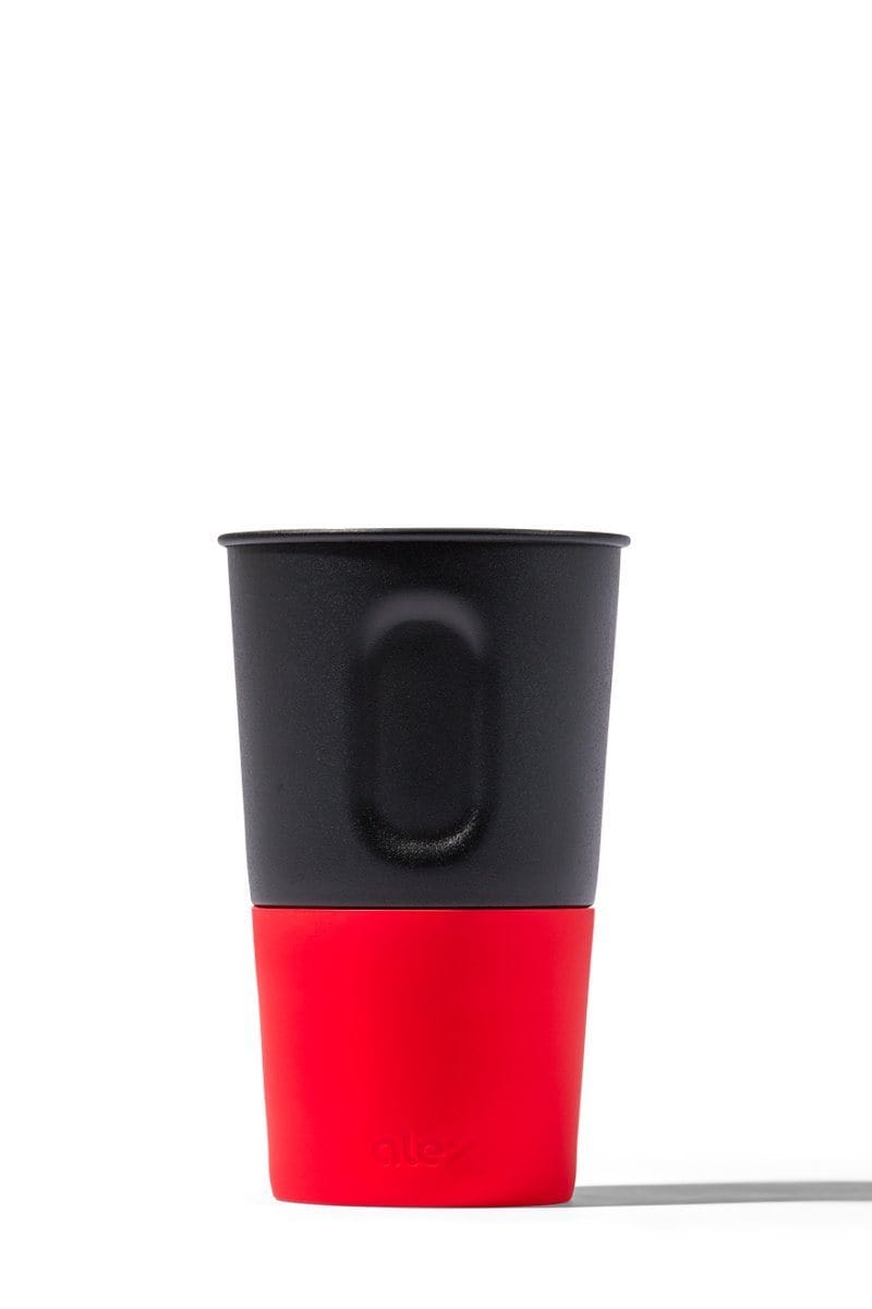 Pint Cup - 16oz Bottle Opener Cup In Black